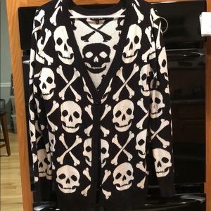 Skull and cross bone cardigan